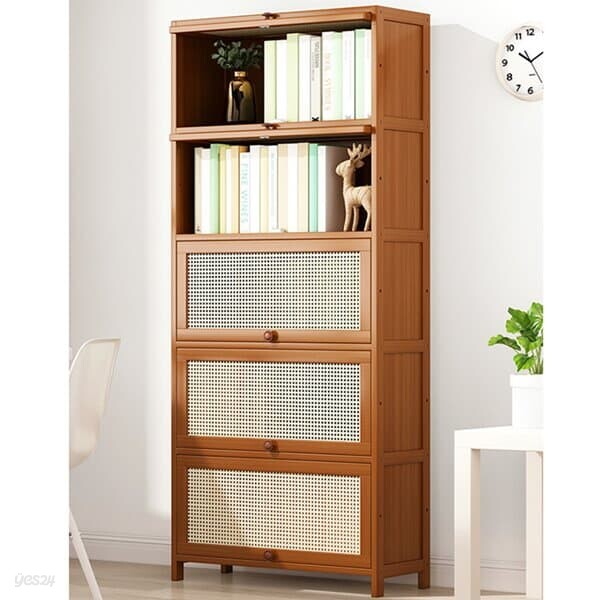 [리벨리](주문제작)라탄 거실 수납장(5단) (70cm)