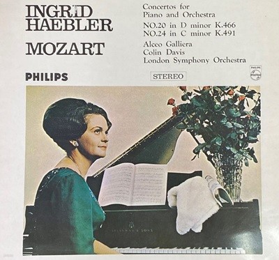 [LP] 잉그리트 헤블러 - Ingrid Haebler - Mozart Piano Concertos No.20,24 LP [성음-라이센스반]