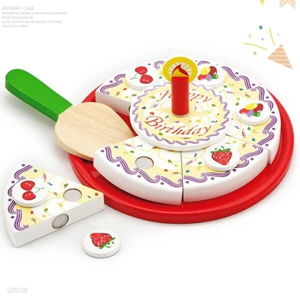 아트랄라 원목교구 생일 케이크 Viga 역할놀이 소근육발달 장난감