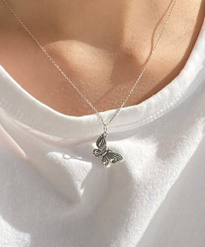 (silver925) butterfly pattern necklace