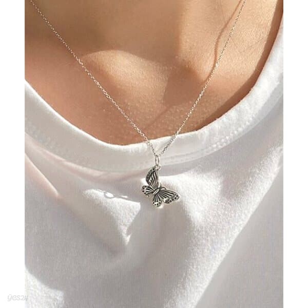 (silver925) butterfly pattern necklace