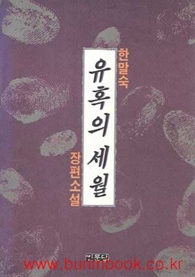 1992년 초판 한말숙 장편소설 유혹의 세월