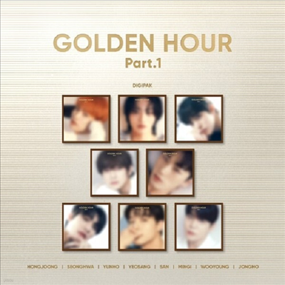 Ƽ (Ateez) - Golden Hour : Part.1 (Digipack)(Ŀ )(̱  ī )(̱ݿ)(CD)