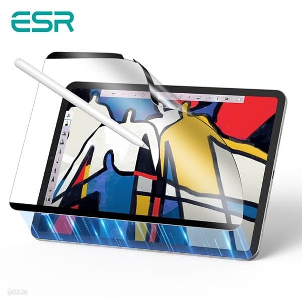 ESR 아이패드 프로11 7세대 탈부착 종이질감 액정필름