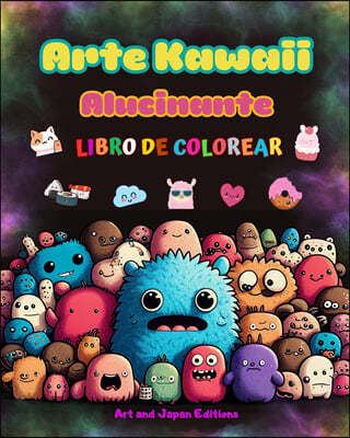 Arte kawaii alucinante - Libro de colorear - Adorables y divertidos disenos kawaii para todas las edades