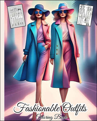 Fashionable Outfits Coloring Book