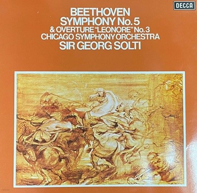 [LP] 게오르그 솔티 - Georg Solti - Beethoven Symphony No.5, Leonore Overture No.3 LP [성음-라이센스반]