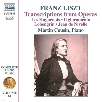 리스트: 피아노 작품 61집 (Liszt: Works for Piano Vol.61 - Transcriptions from Operas)(CD) - Martin Cousin