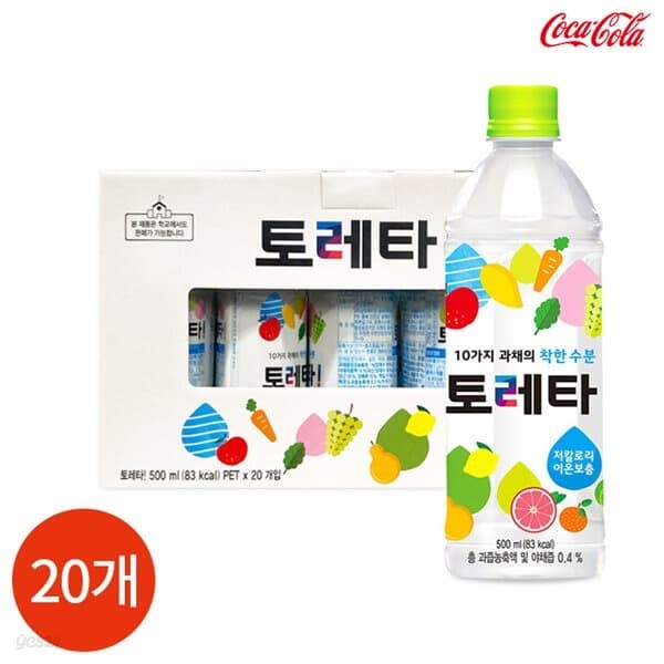 토레타 500ml x 20개