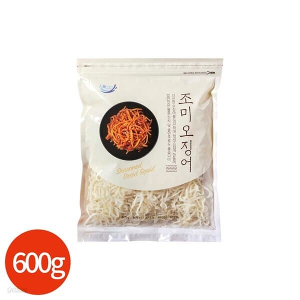 해담다 조미 오징어채 600g