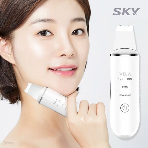 스카이 EMS 초음파 아쿠아 필링기 갈바닉 얼굴 마사지기 AP1 (얼굴 피부 마사지기/진동클렌저)