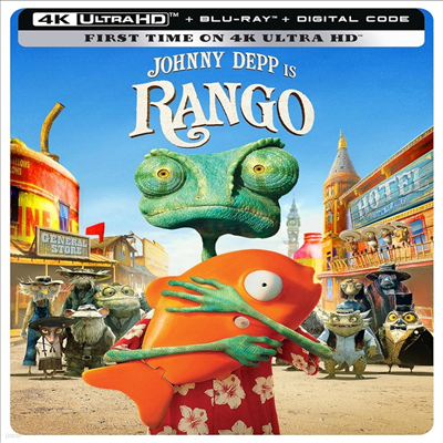 Rango () (2011)(Steelbook)(ѱ۹ڸ)(4K Ultra HD + Blu-ray)