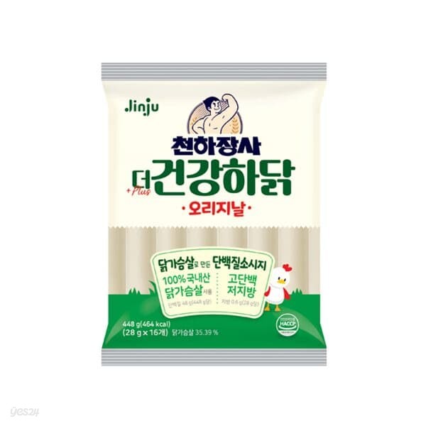 [진주햄] 소시지 천하장사 건강하닭 (28gx16입)