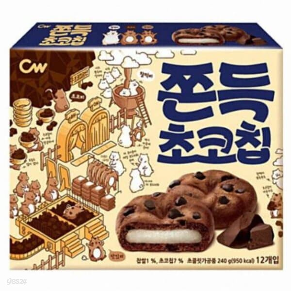 [청우] 쫀득초코칩 (240g12입)