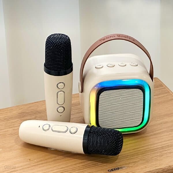 미니 사운드 박스 블루투스 노래방 반주기 기계 휴대용 무선 마이크 스피커