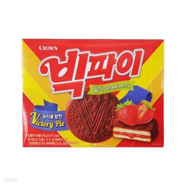 [크라운] 빅파이 딸기 (216g)