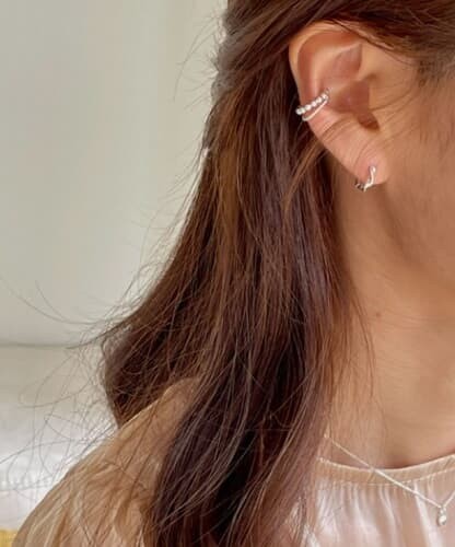 (silver 925) mini wave earring