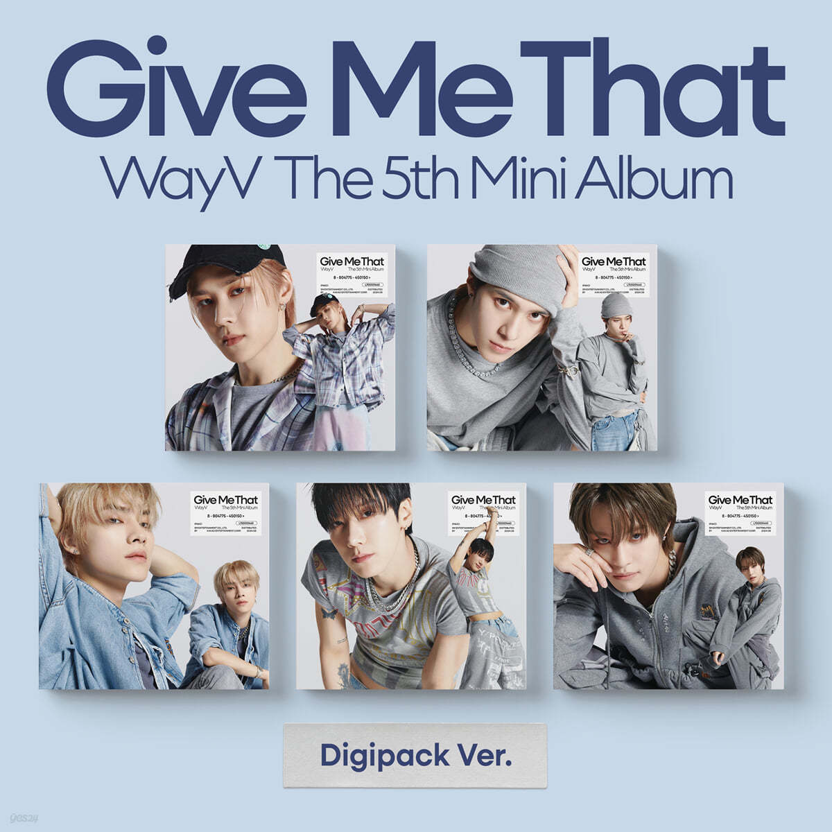 웨이션브이 (WayV) - 미니앨범 5집 : Give Me That [Digipack Ver.][5종 중 1종 랜덤 발송]