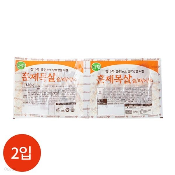 팜덕 훈제목살 슬라이스 400g x 2입