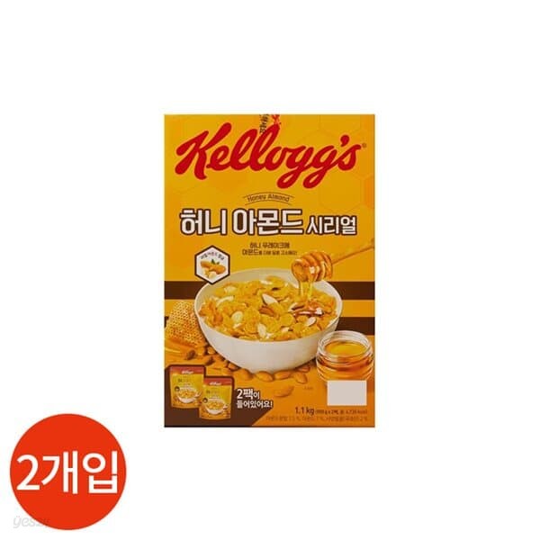 켈로그 허니아몬드 시리얼 550g x 2개