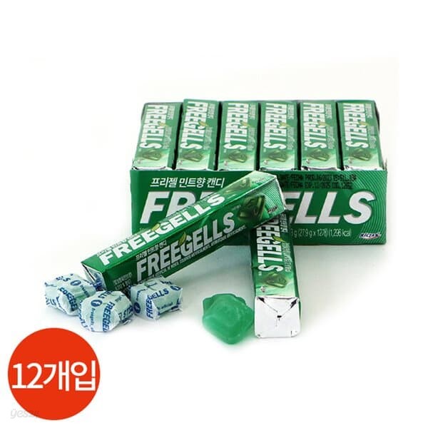 프리젤 민트향 캔디 27.9g x 12개