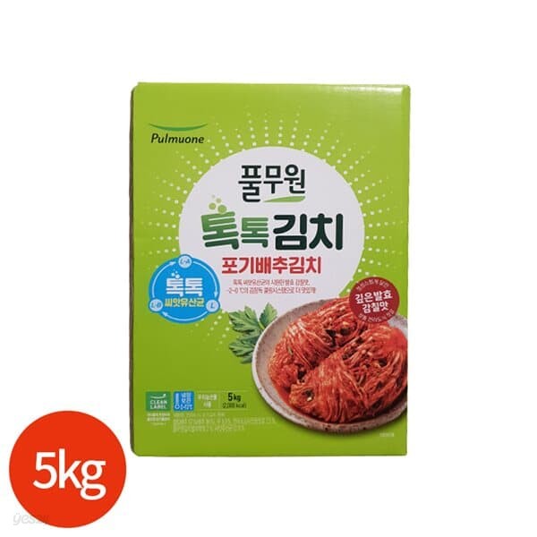 풀무원 톡톡 포기 배추김치 5kg