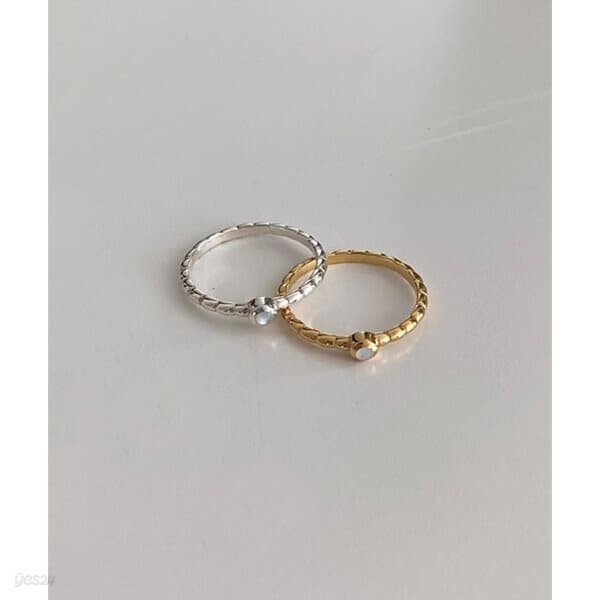(silver925) gloss rope ring