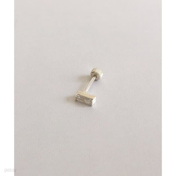 (silver925) square cubic piercing