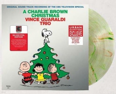 [LP] Vince Guaraldi Trio   Ʈ - A Charlie Brown Christmas (Silver Foil, Green+Red Vinyl)
