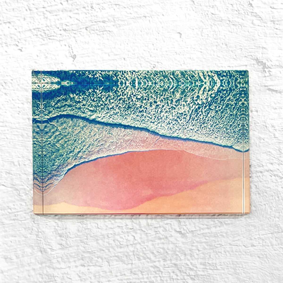 ★빅세일★[예스굿즈] 핑크빛 지구, 바하마 핑크 샌드비치 크리스탈 문진