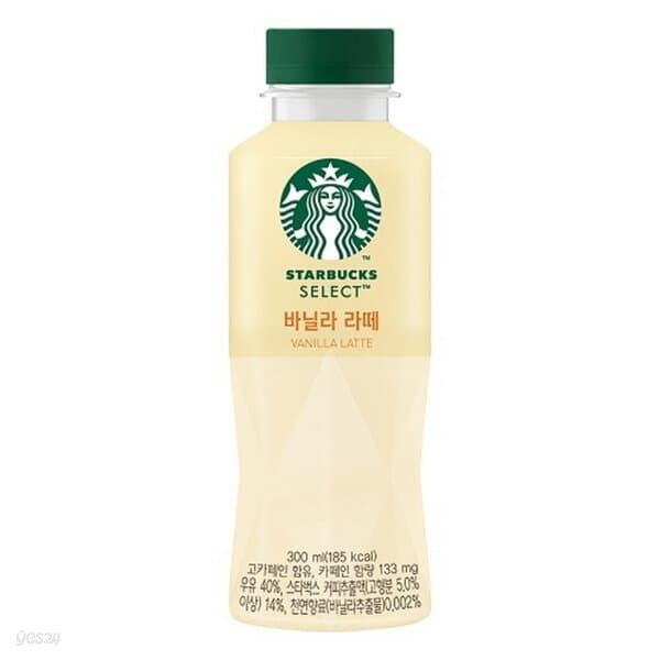 스타벅스 셀렉트 바닐라 라떼 300ml/24페트