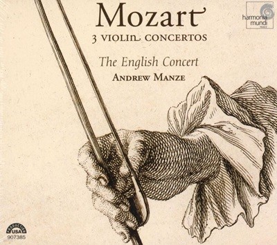 앤드류 맨지 - Andrew Manze - Mozart Three Violin Concertos CD [미개봉] [디지팩] [오스트리아발매]