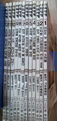 월간 바둑세계2000년(1월2월)2002년(3월~12월호)총12권 세트*8부록없음