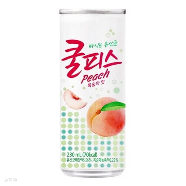 쿨피스 복숭아 230ml/30캔