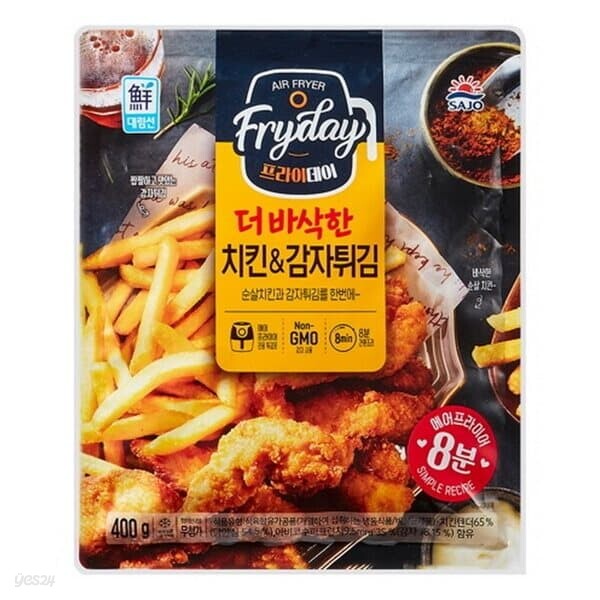 사조 더 바삭한 치킨 앤 감자튀김 400g - 예스24