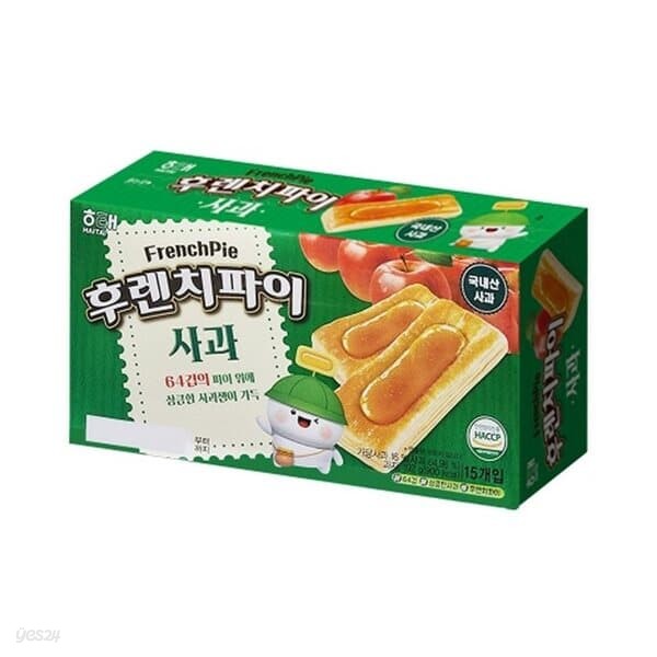 해태 후렌치파이 사과 192g/15입