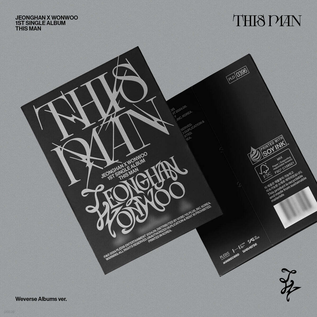 [공동구매] 정한X원우 (SEVENTEEN) - 1st Single Album 'THIS MAN' [Weverse Albums ver.]