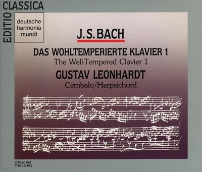 Bach :평균율 클라비어곡집 - 레온하르트 (Gustav Leonhardt)(2CD)(US발매)