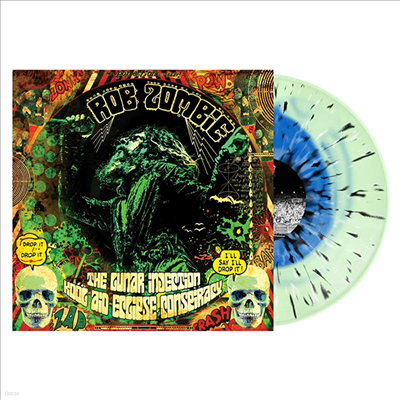 Rob Zombie - The Lunar Injection Kool Aid Eclipse Conspiracy (Blue In Bottle Green/Black/Bone Splatter Vinyl 2LP)