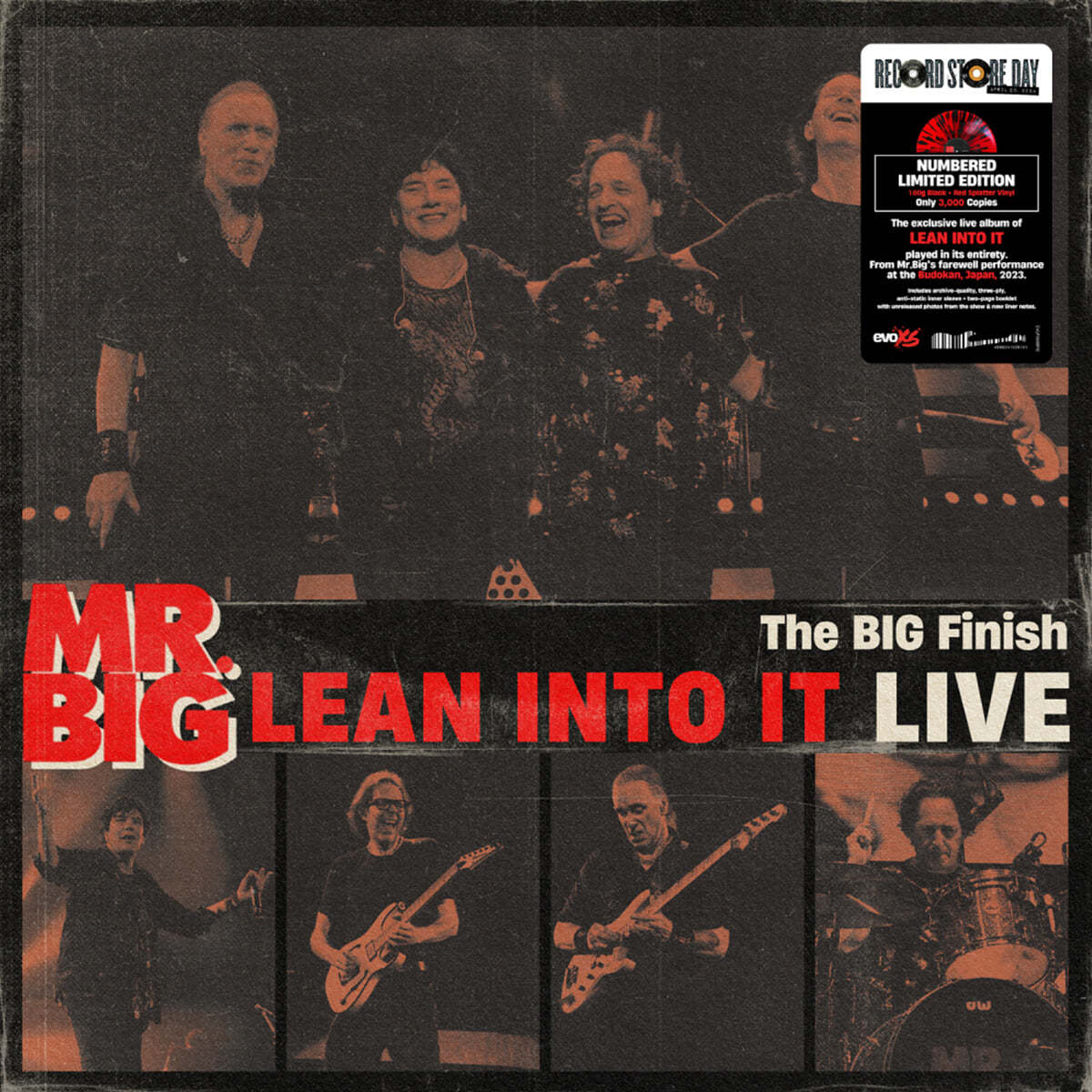 Mr. Big (미스터 빅) - The Big Finish - Lean into it Live - [블랙 & 레드 스플래터 컬러 LP]