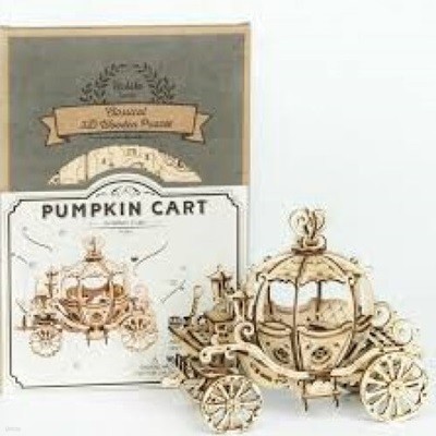 PUMPKIN CART(Laser Cutting, TG302): Classical 3D Wooden Puzzle (3D   ȣ īƮ, Rolife Series)