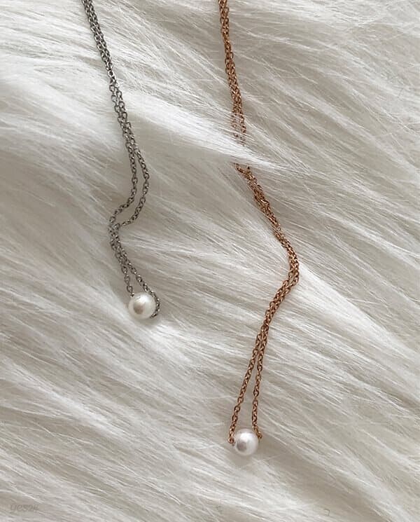 [써지컬] Sea salt pearl Necklace N 105