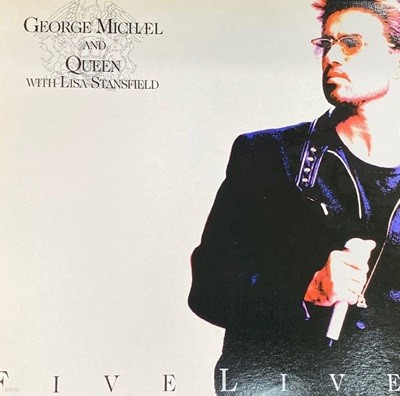 [LP] 조지 마이클,퀀,리사 스탠스필드 - George Michael,Queen,Lisa Stansfield - Five Live LP [EMI계몽사-라이센스반]