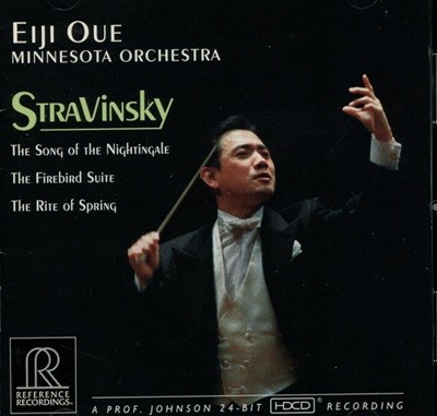 스트라빈스키 (Igor Stravinsky): NIghtingale ,The Firebird Suite ,The Rite of Spring - 오우에 (Eiji Oue)(US발매)(HDCD)