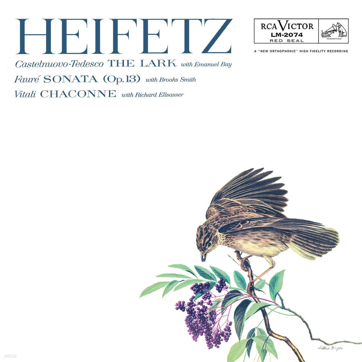 Jascha Heifetz 비탈리: 샤콘느 / 카스텔누오보-테데스코: 종달새 (The Lark) [LP]