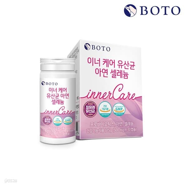 [보뚜] 이너케어 유산균 아연 셀레늄 (500mg*30캡슐)