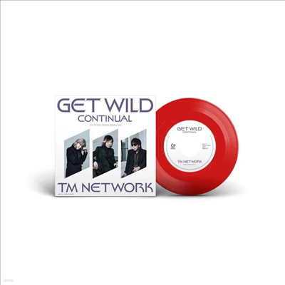 TM Network (Ƽ Ʈũ) - Get Wild Continual (7" Clear Red Vinyl Single LP)