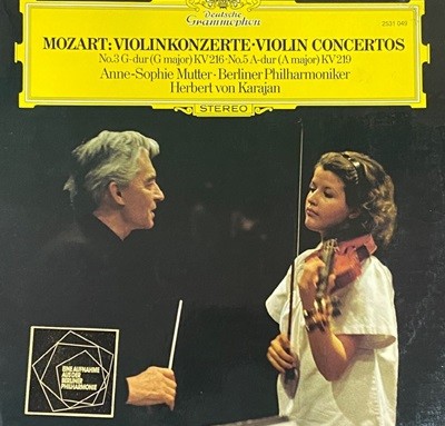 [LP] 소피 무터,카라얀 - Sophie Mutter,Karajan - Mozart Violin Concertos No.3 & 5 LP [독일반]