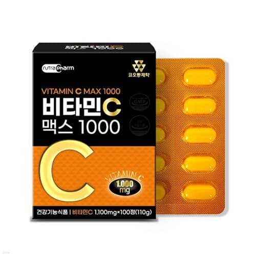 [코오롱제약] 비타민C 맥스 1000 (1,100mg*100정...