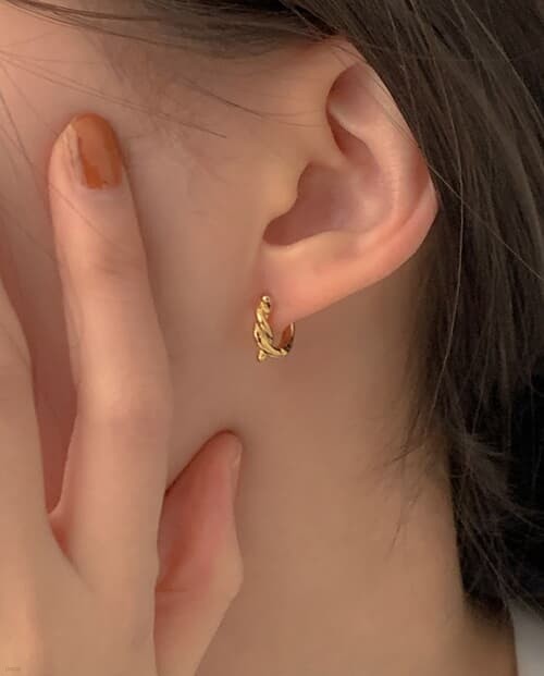 [925 Silver] Lion ring earrings E 122